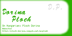 dorina ploch business card